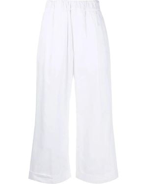 Jejia Elasticated-Waist Cotton Culottes - White