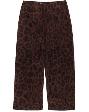 Bimba Y Lola Leopard-Print Trousers - Purple