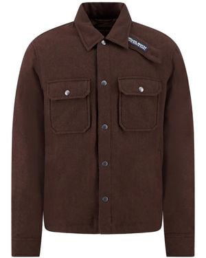 Woolrich Button-Up Wool-Blend Jacket - Brown