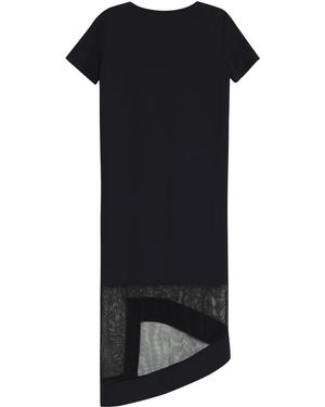 Gloria Coelho Abito Modello T-Shirt Midi - Nero