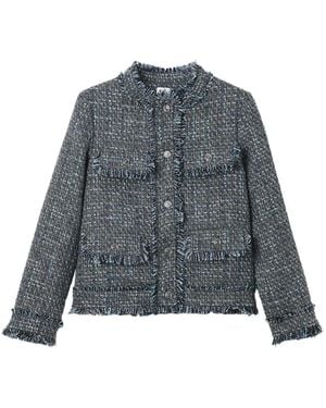 B+ AB Jacke Mit Fransen - Grau