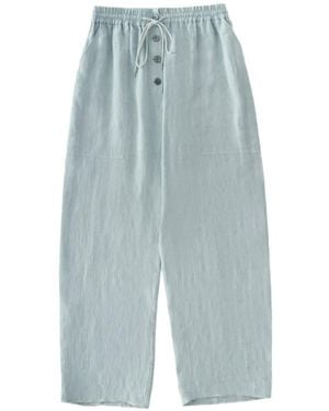 Studio Nicholson Attis Drawstring Patch Pocket Trousers - Blue