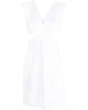 Genny Cut-Out Sleeveless Dress - White
