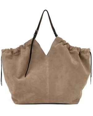 Maison Margiela Suede Slouchy Tote Bag - Brown