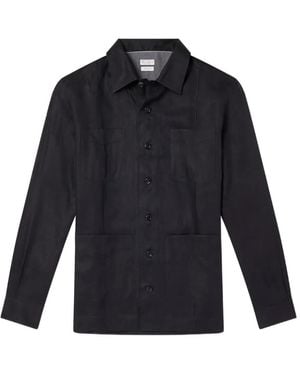 Brunello Cucinelli Patch-Pocket Buttoned Shirt - Blue