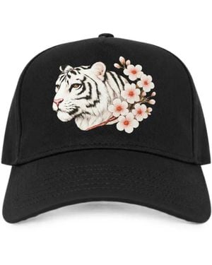 Melt Tiger-Print Baseball Cap - Black