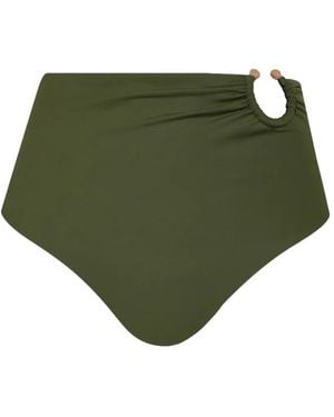 Johanna Ortiz Taita Cut-Out Bikini Bottoms - Green