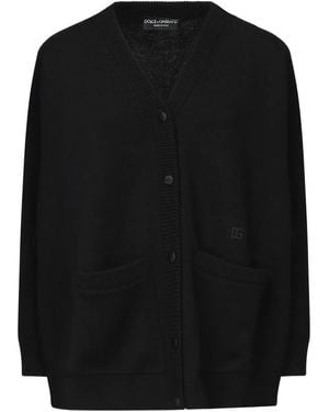 Dolce & Gabbana パッチポケット カーディガン - ブラック