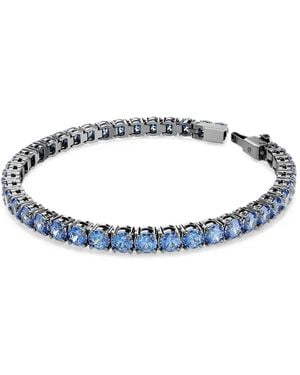 Swarovski Bracciale Matrix Tennis Con Cristalli - Blu