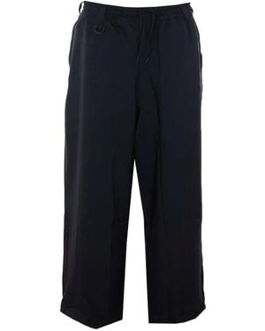Y-3 Elasticated Wide Track Trousers - Blue