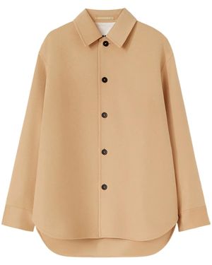 Jil Sander Cashmere Shirt Jacket - Natural