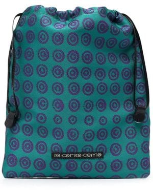 10 Corso Como ジオメトリック コスメポーチ - ブルー