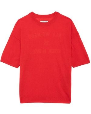 Zadig & Voltaire Idaz Jumper 100% Cashmere - Red