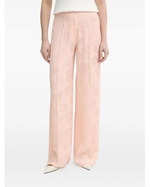 forte_forte Floral Palazzo Trousers - Pink