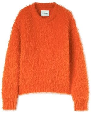 Jil Sander Pullover Mit Gebürstetem Finish - Orange