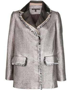 Shiatzy Chen Metallischer Blazer - Grau