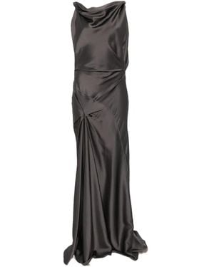 Victoria Beckham Posy Cowl-Neck Maxi Dress - White