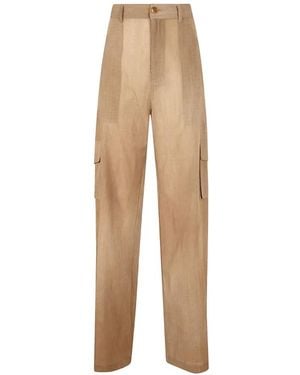 Ermanno Scervino Sheer-panel Cargo Pants - Natural