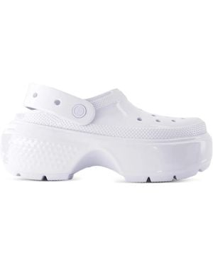 Crocs™ Stomp High Shine Clogs - White
