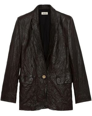 Zadig & Voltaire Verys Fróisse Leather Jacket - Black
