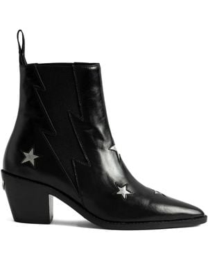 Zadig & Voltaire Bottines Tyler 60 Mm - Black