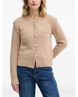 Sisley Geknöpfter Cardigan Mit Brusttaschen - Blau