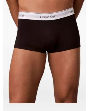Calvin Klein Logo-Waistband Boxers - Black