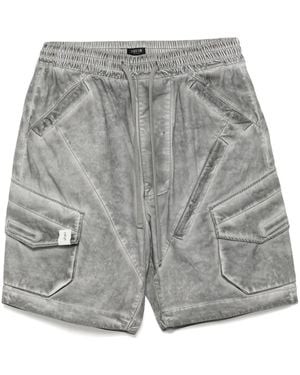 FIVE CM Cargo-Shorts Mit Kordelzug - Grau