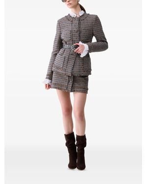 Liu Jo Tweed Mini Skirt - Grey