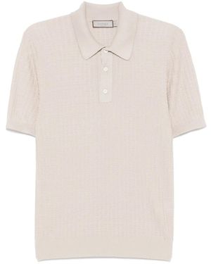 Canali ニット ポロシャツ - ホワイト