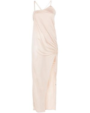 Blumarine クレープ マキシドレス - ホワイト