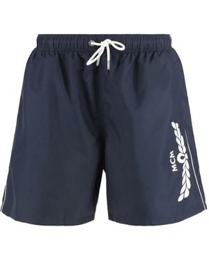MCM Zwembroek Met Logoprint - Blauw