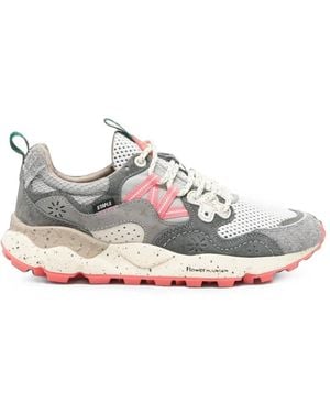 Flower Mountain Paneled Mesh Sneakers - White