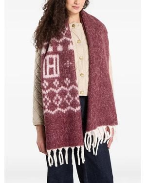 Tommy Hilfiger Fair Isle Scarf - Red