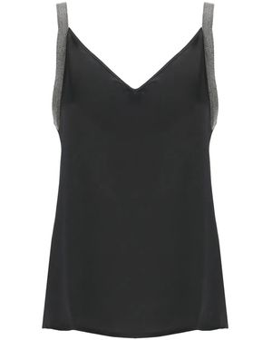 Fabiana Filippi V-neck Top - ブラック