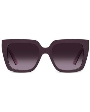 Love Moschino Square-Frame Sunglasses - Purple