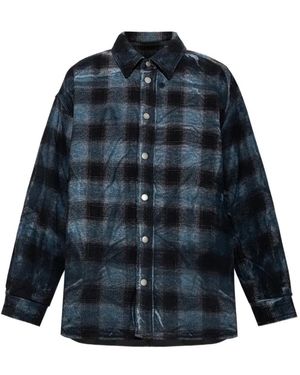 Haikure Galaxy Checked Shirt - Blue