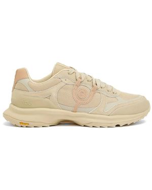 Now You Live Yx 101 Lace-Up Trainers - Natural