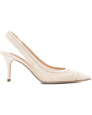 Arteana Trieste Slingback-Pumps mit Spitze - Weiß