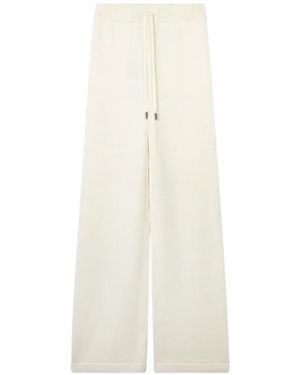 Gcds Drawstring Knitted Trousers - White