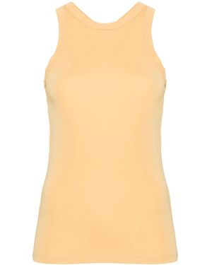 TOTEME Sleeveless Crepe Tank Top - Natural