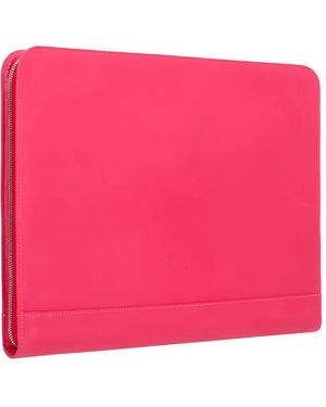 Longchamp Le Foulonné Leather Portfolio - Pink