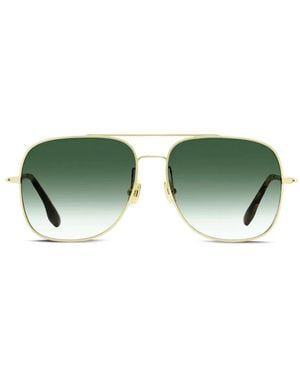Victoria Beckham Square-Frame Sunglasses - Green