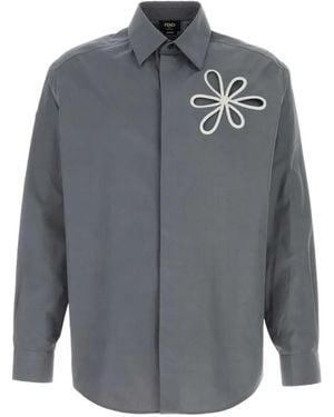 Fendi Long Sleeves Shirt - Grey