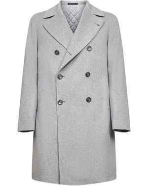 Tagliatore Double-Breasted Coat - Grey