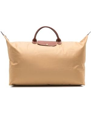 Longchamp Mittelgroße Le Pliage Reisetasche - Natur