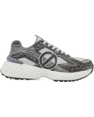 No Name Carter 2.0 Leopard-Print Sneakers - White