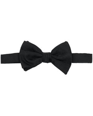 Giorgio Armani Silk Bow Tie - Black