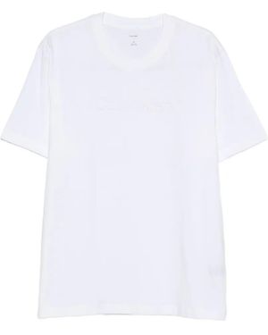 Calvin Klein Embossed T-Shirt - White