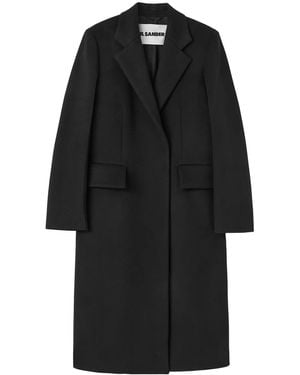 Jil Sander ダブルコート - ブラック